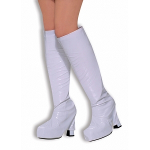 White GO GO Boots - Womens 70s Disco Costumes